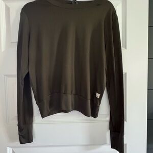 Olive Green Women's Long Sleeve Top